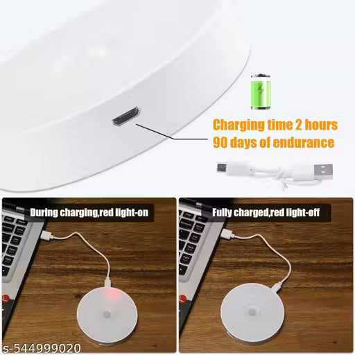 Motion Sensor Light for Home (Pack of 2) with USB Charging Wireless