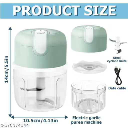 Mini Electric Meat/Garlic Chopper Portable Food Processor