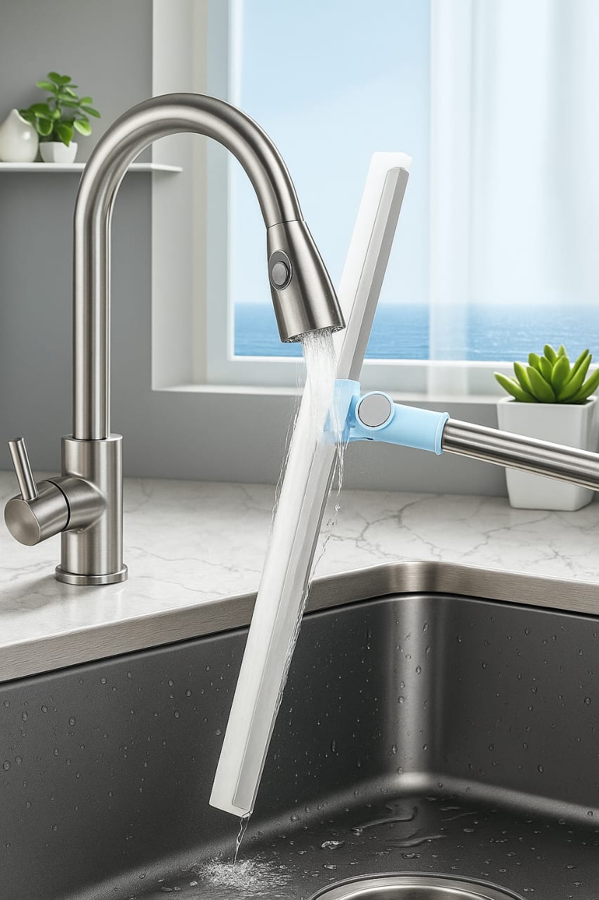 FlexiWipe – Multipurpose Wiper | Adjustable Silicon Blade | 180° Rotating Head
